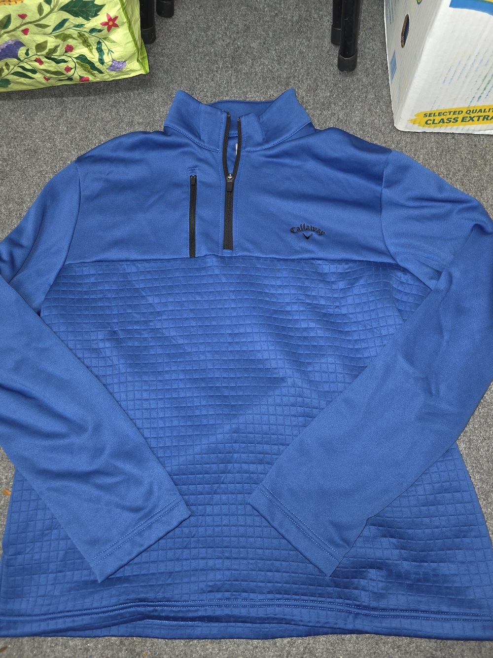 Callaway Men's Quarter-Zip Pullover Jacket - Blue